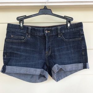 J crew rolled leg denim shorts, size 4